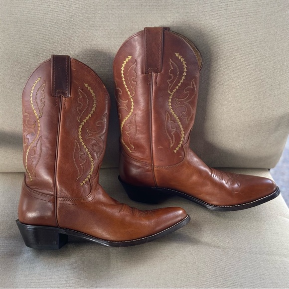 JUSTIN Cowboy Boots, Leather Western Coastal Cowgirl - Picture 5 of 10